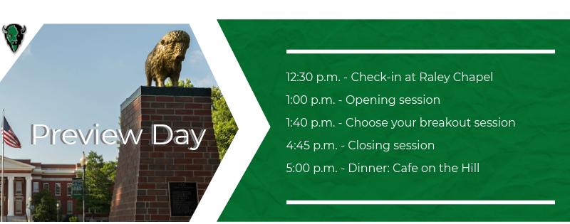Preview Day 2017 Afternoon Schedule